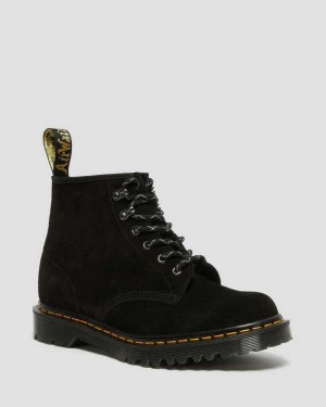 Dr Martens 101 Ben Semsket Skinn Ankle Boots Made In England Herre Svarte | GDICM5894