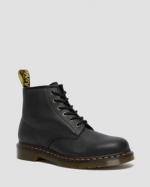 Dr Martens 101 Lær Ankle Boots Støvler Herre Svarte | TCRWK0275