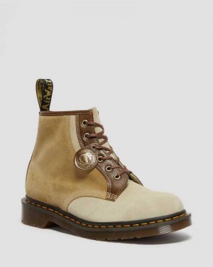 Dr Martens 101 Semsket Skinn Ankle Boots Made In England Dame Brune | EVJWM1237