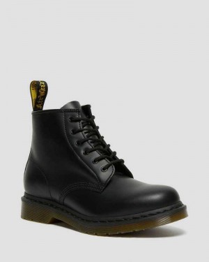 Dr Martens 101 Smooth Lær Ankle Boots Støvler Dame Svarte | NEZUY6831