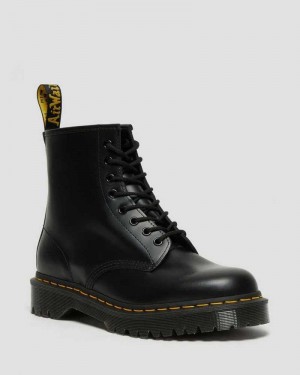 Dr Martens 1460 Bex Smooth Lær Platform Boots Støvletter Herre Svarte | ZQHNB1532