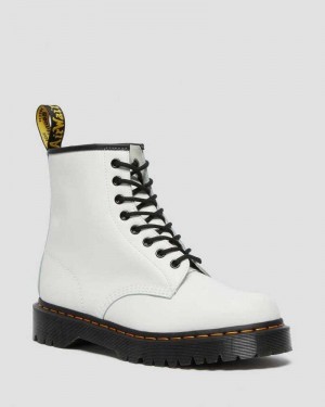 Dr Martens 1460 Bex Smooth Lær Platform Boots Platform Støvler Herre Hvite | WNYLJ9481