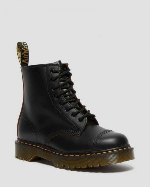 Dr Martens 1460 Bex Tå Cap Blonder Up Boots Støvletter Dame Svarte | ZOJLN1865