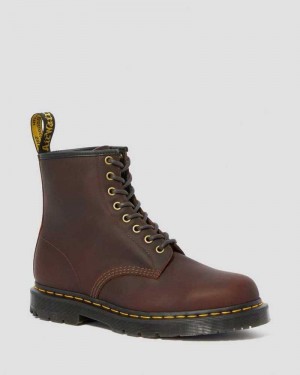 Dr Martens 1460 DM's Wintergrip Blonder Up Boots Vinterstøvler Herre Cocoa Snowplow | FVRUW7064