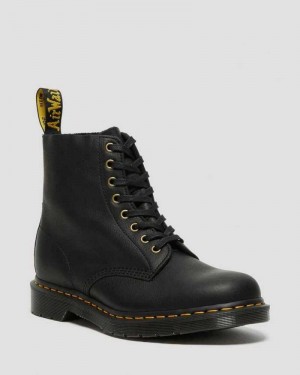 Dr Martens 1460 Pascal Ambassador Lær Blonder Up Boots Støvler Dame Svarte | SLMVP0762