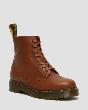 Dr Martens 1460 Pascal Bex Lær Blonder Up Boots Originals Sko Dame Brune | DXIPG2950