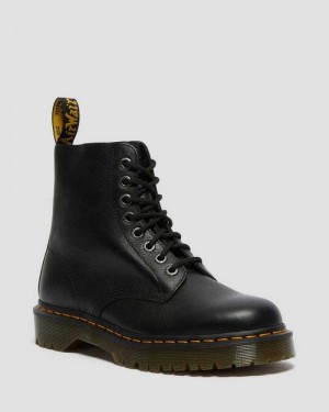 Dr Martens 1460 Pascal Bex Pisa Lær Blonder Up Boots Støvler Dame Svarte | XCUTH2098