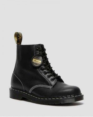 Dr Martens 1460 Pascal Cavalier Lær Blonder Up Boots Made In England Herre Svarte | OFVNE7192