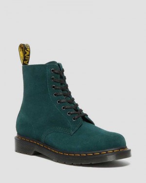 Dr Martens 1460 Pascal Semsket Skinn Blonder Up Boots Originals Sko Dame Grønn | WBCTO2063