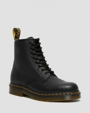 Dr Martens 1460 Slip Resistant Lær Blonder Up Boots Støvletter Herre Svarte | YZSAD6807