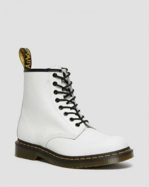 Dr Martens 1460 Smooth Lær Blonder Up Boots Støvler Herre Hvite | ESFHA7109