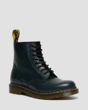 Dr Martens 1460 Smooth Lær Blonder Up Boots Støvletter Herre Marineblå | XIMLH2560