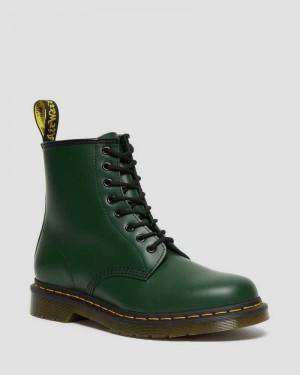 Dr Martens 1460 Smooth Lær Blonder Up Boots Støvletter Dame Grønn | RYOPG6457