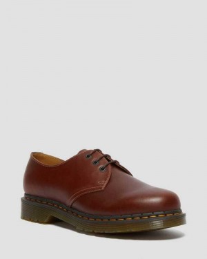 Dr Martens 1461 Abruzzo Lær Oxford Shoes Oxford Sko Herre Brune Svarte | TBROS9840