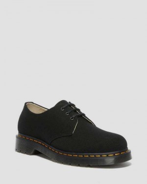 Dr Martens 1461 Canvas Oxford Shoes Fritidsstøvler Dame Svarte | WFHTL3702