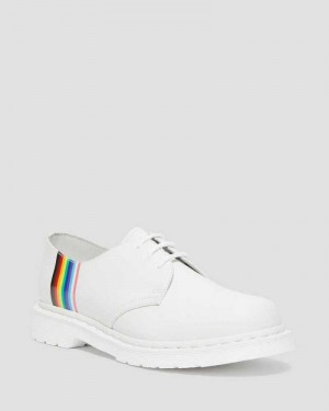 Dr Martens 1461 For Pride Smooth Lær Oxford Shoes Originals Sko Herre Hvite | TQCSK2043