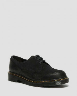 Dr Martens 1461 Guard Lær Blonder Up Boots Oxford Sko Dame Svarte | LGJTF4185