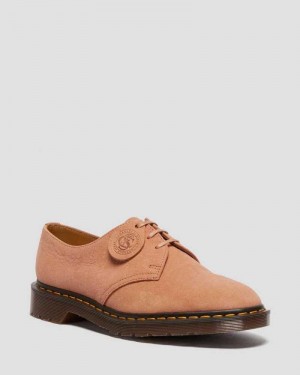 Dr Martens 1461 Nubuck Lær Oxford Shoes Oxford Sko Herre Rosa | ETLOK6215