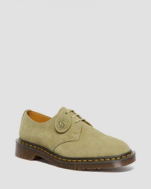 Dr Martens 1461 Nubuck Lær Oxford Shoes Oxford Sko Herre Grønn | AHIUT6901