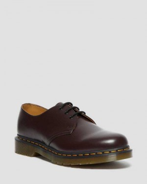 Dr Martens 1461 Smooth Lær Oxford Shoes Originals Sko Dame Burgunder | GXOYF6392