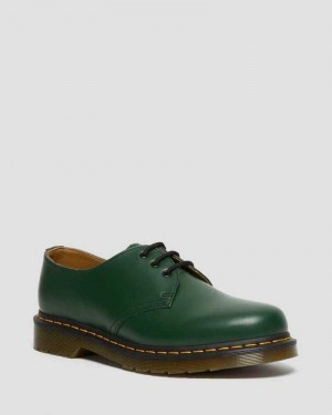 Dr Martens 1461 Smooth Lær Oxford Shoes Originals Sko Dame Grønn | FRQHL1986