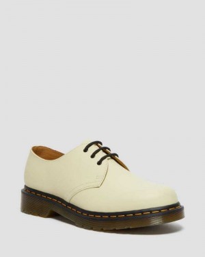 Dr Martens 1461 Smooth Lær Oxford Shoes Originals Sko Dame Pisket Krem | BXGMU5926