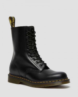 Dr Martens 1490 Smooth Lær Mid Calf Boots Støvler Herre Svarte | OSVLY3415