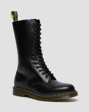 Dr Martens 1914 Smooth Lær Høye Boots Støvler Herre Svarte | LSTCR4261