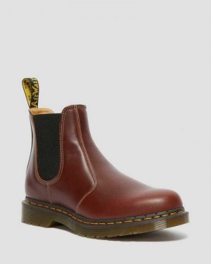 Dr Martens 2976 Abruzzo Lær Chelsea Boots Chelsea Støvler Herre Brune Svarte | DPJHF2159