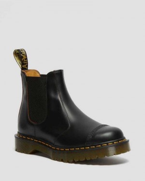 Dr Martens 2976 Bex Tå Cap Chelsea Boots Made In England Herre Svarte | CFJKQ8237