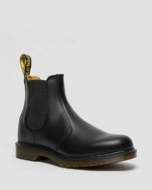 Dr Martens 2976 Smooth Lær Chelsea Boots Støvletter Dame Svarte | FYWGX2976