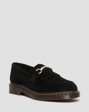 Dr Martens Adrian Snaffle Semsket Skinn Loafers Loafers Dame Svarte | BAQTF6195