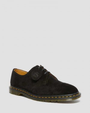 Dr Martens Archie II Semsket Skinn Oxford Shoes Made In England Dame Svarte | LDYUI6120