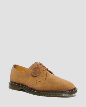 Dr Martens Archie II Semsket Skinn Oxford Shoes Made In England Dame Mørke Brune | XZMDG2548