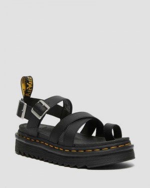 Dr Martens Avry Hydro Lær Reima Sandals Gladiatorsandaler Dame Svarte | IOMVX1682