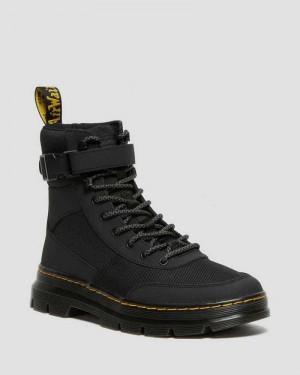 Dr Martens Combs Tech Extra Tough Poly Vanlige Boots Fritidsstøvler Dame Svarte | YUMXP1563