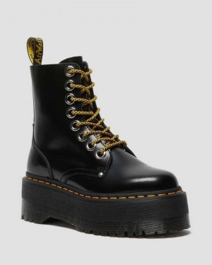 Dr Martens Jadon Max Platform Boots Støvletter Dame Svarte | WDUKE4536