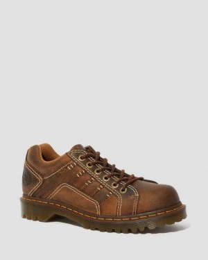 Dr Martens Keith Lær Vanlige Shoes Loafers Herre Brune | LVTZU6092