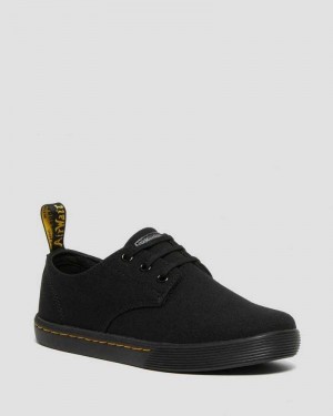 Dr Martens Santanita Canvas Vanlige Shoes Fritidsstøvler Dame Svarte | RWPIF9456