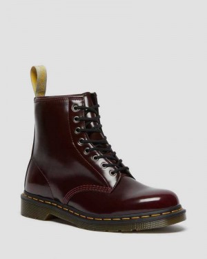 Dr Martens Veganske 1460 Blonder Up Boots Støvler Dame Rosa Rød | LPWVK7948