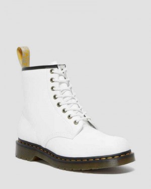 Dr Martens Veganske 1460 Kemble Blonder Up Boots Originals Sko Dame Hvite | LIMHR1798