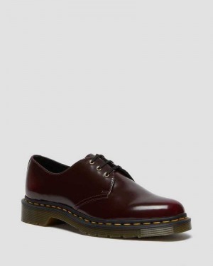 Dr Martens Veganske 1461 Oxford Shoes Originals Sko Dame Rosa Rød | RHQWD1584