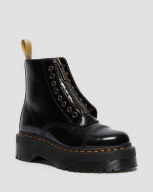 Dr Martens Veganske Sinclair Platform Boots Støvletter Dame Svarte | WBOKU0128