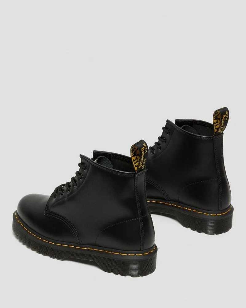 Dr Martens 101 Bex Smooth Lær Ankle Boots Platform Støvler Herre Svarte | EBWZK0578