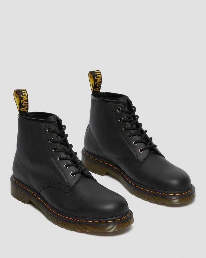 Dr Martens 101 Lær Ankle Boots Originals Sko Dame Svarte | CIWDK0317