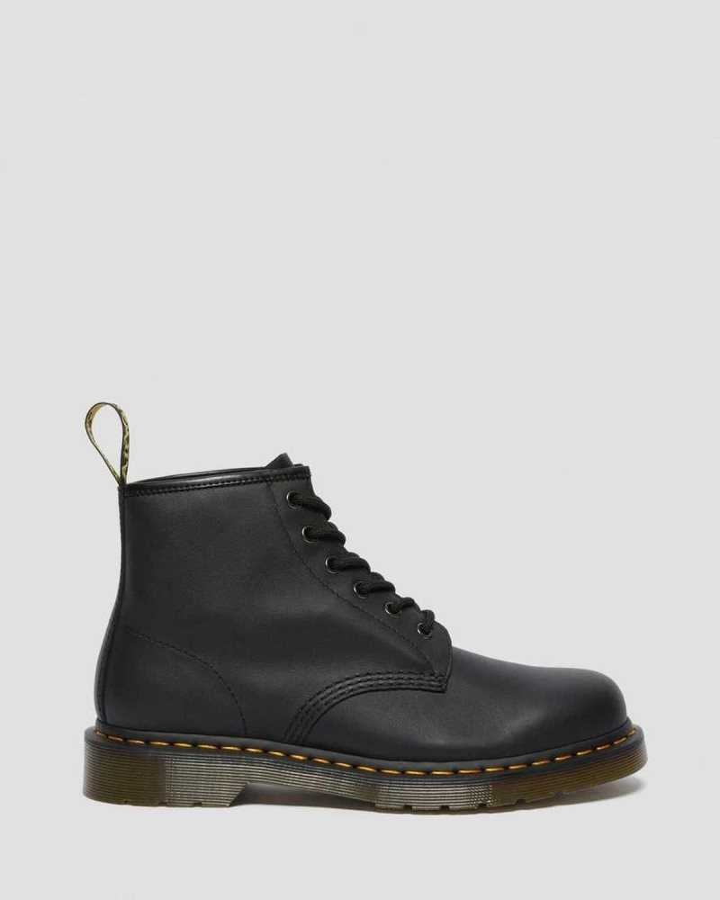 Dr Martens 101 Lær Ankle Boots Originals Sko Dame Svarte | CIWDK0317