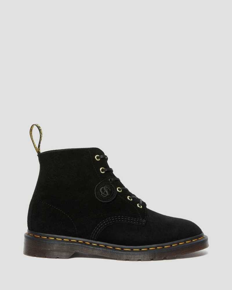 Dr Martens 101 Semsket Skinn Ankle Boots Støvler Herre Svarte | GELVI1569