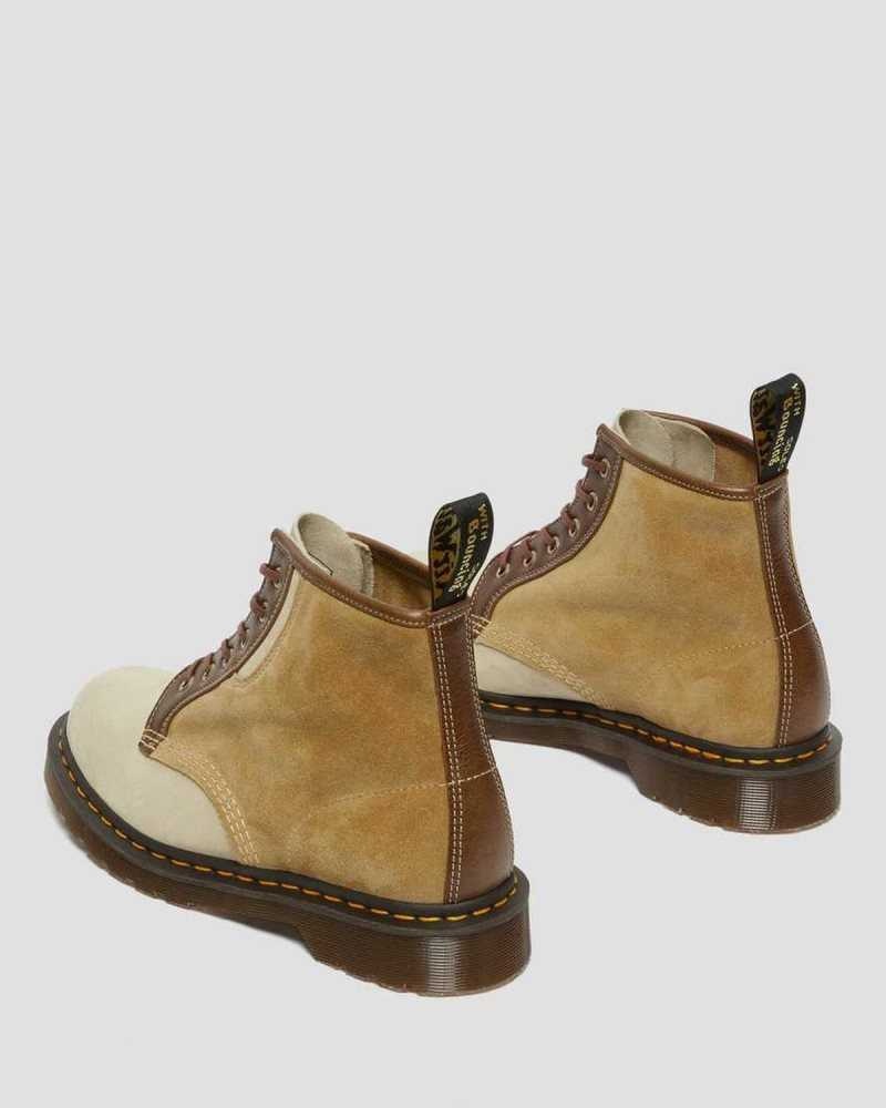 Dr Martens 101 Semsket Skinn Ankle Boots Made In England Dame Brune | EVJWM1237