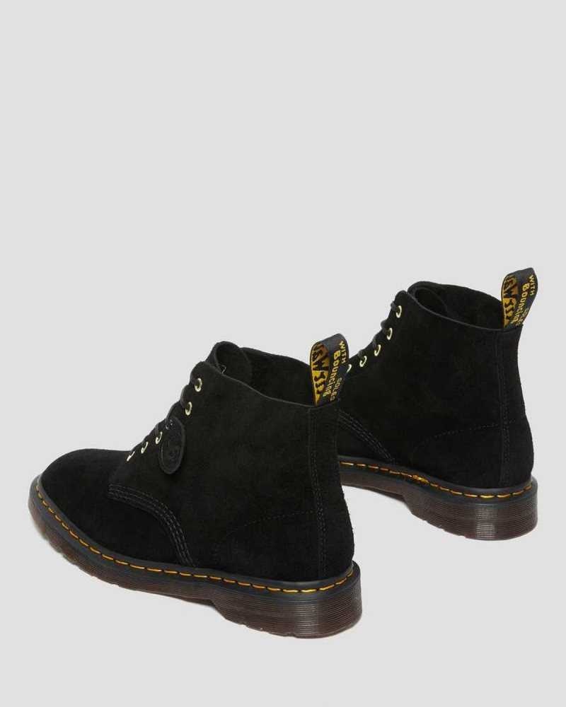 Dr Martens 101 Semsket Skinn Ankle Boots Støvletter Herre Svarte | AJWSC8740