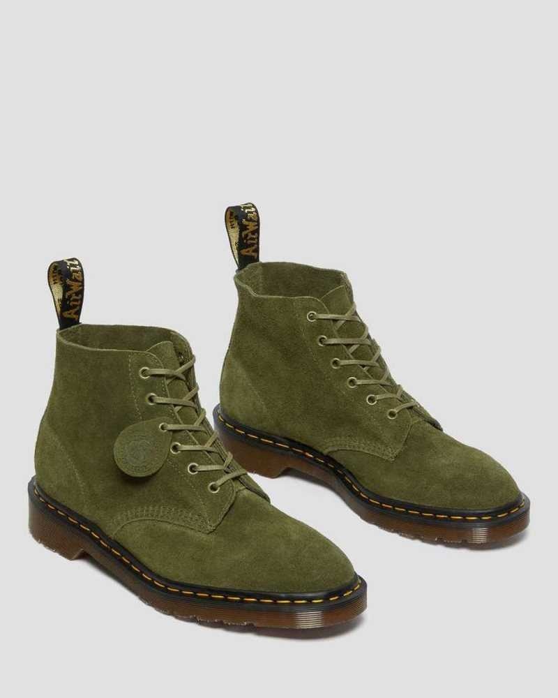 Dr Martens 101 Semsket Skinn Ankle Boots Made In England Herre Grønn | XEORU0129